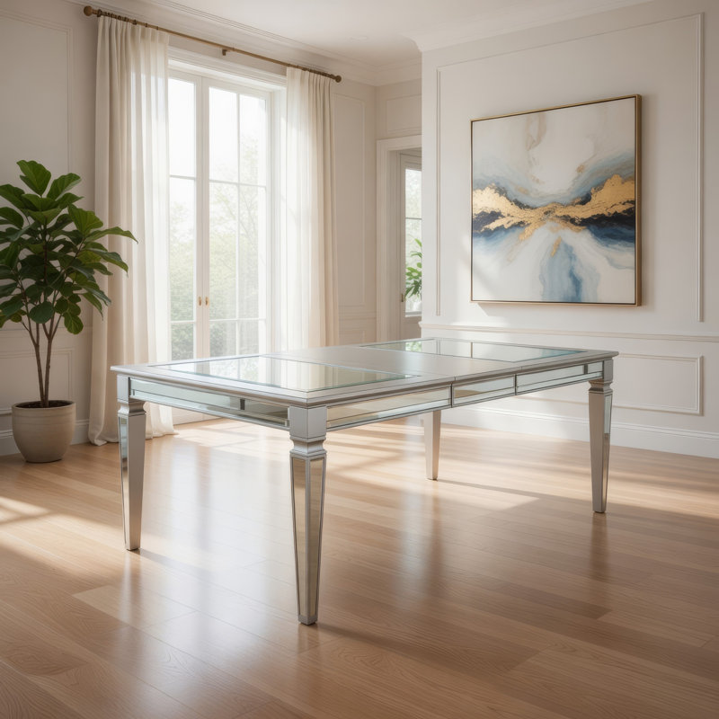 Table de salle à manger Sharla, Argent