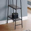 Bureau d'ordinateur, bureau personnel, ordinateur portable, tablettes de rangement, L 48 po, travail, stratifié gris, métal noir, contemporain, moderne-647293040