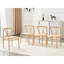 Fauteuil de style médiéval en forme de Y Wesborn pour table de salle à manger, siège tissé (ferronnerie de couleur bois naturel + motif de corde naturelle, ensemble de 2)-129691770-129691767-129691766