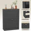2 Drawer Shoe Cabinet with Top Modern Shoe Storage For Hallway Living Room & Bedroom-2084050245