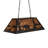 Rustic Lodge 6 - Light Black Pool Table Lights Pendant-16183440