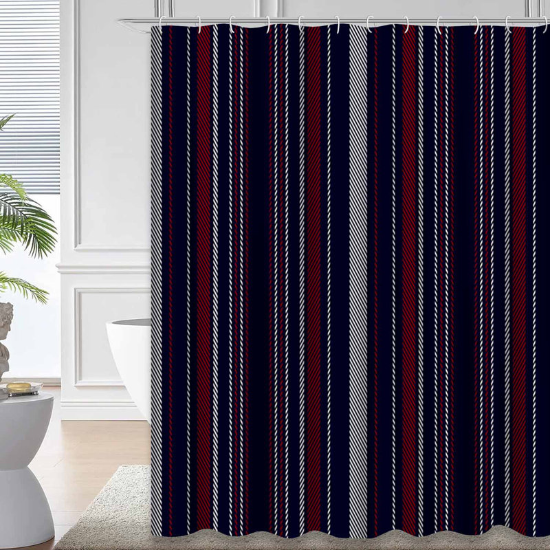 Rideau de douche Stripe, L 72 po x l 84 po