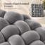 Ensemble de 2 coussins décoratifs de luxe noués à la main, coussins moelleux et épais à nœuds pour canapé, lit et décoration intérieure-112450025