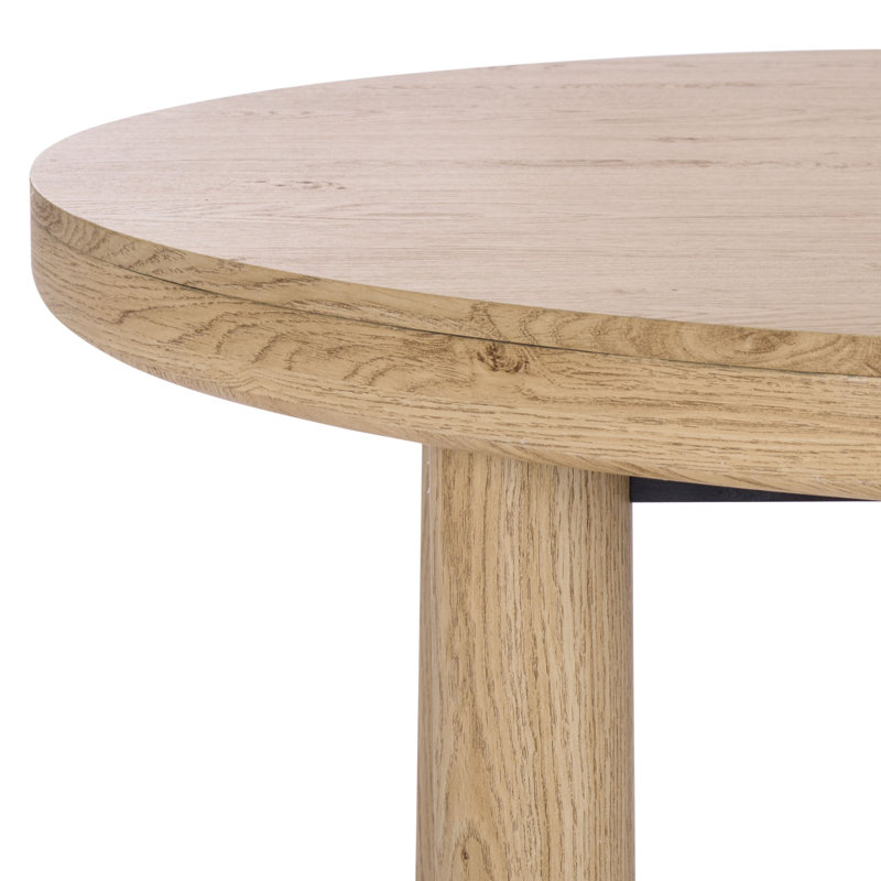 Detroitee Round Dining Table, Oak
