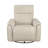 Taupe Premium Leather Gliding Swivel Recliner Chair For Luxury Living Room Comfort-38732414