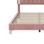 Grand lit plateforme tapissier Keilei avec lumières DEL et deux tables de chevet-1759604918