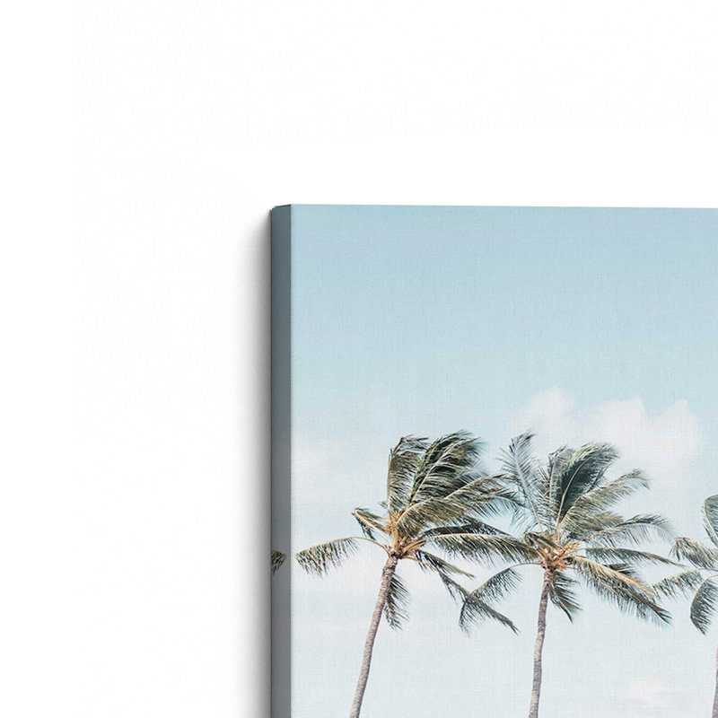 «Swaying Palms in Paradise I», reproduction sur toile, H 40 po x l 60 po x P 1,25 po, Toile tendue, 4