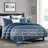 Swift Home Crinkle Washed 3-Piece Microfiber Quilt Set -  Ultra-Soft, Versatile, Classic, Timeless - All-Seasonal, Durable, Easy Care-140175519-140175517