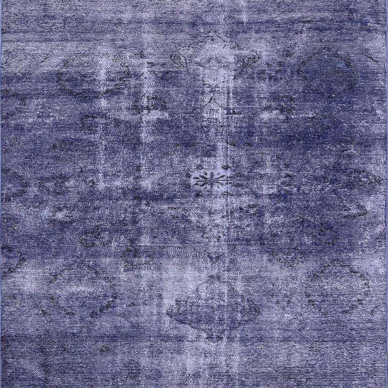 Tapis bleu foncé Revley, Carré 4 pi