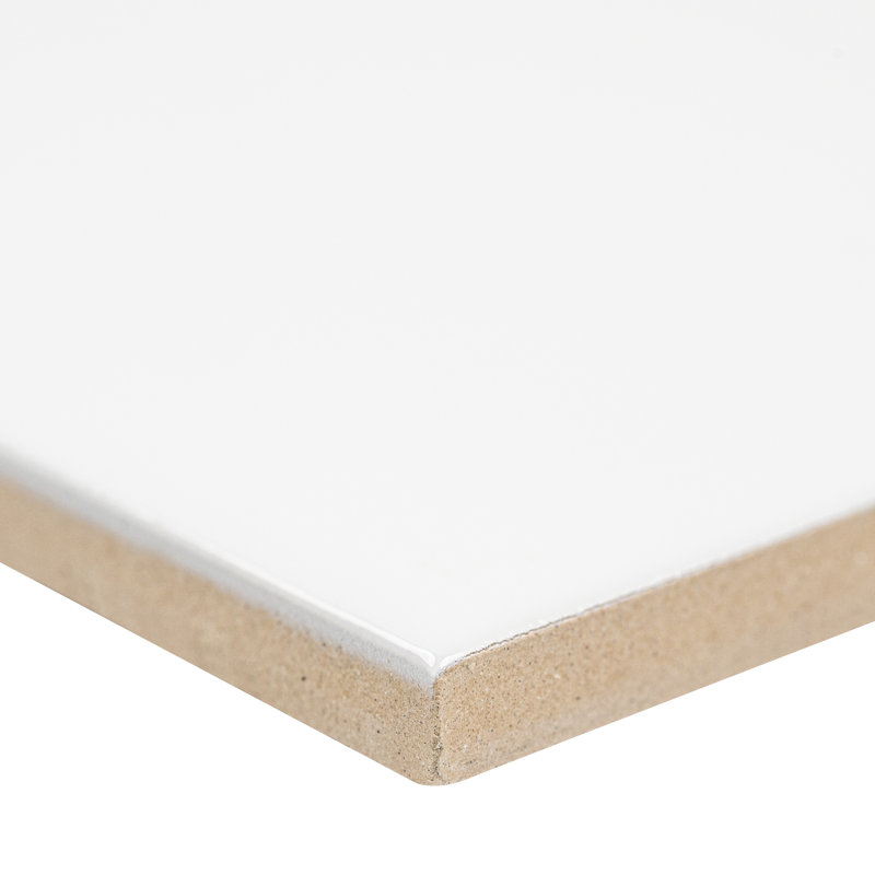 Carrelage mural en céramique brillant 4 po x 12 po Illume Cloud White