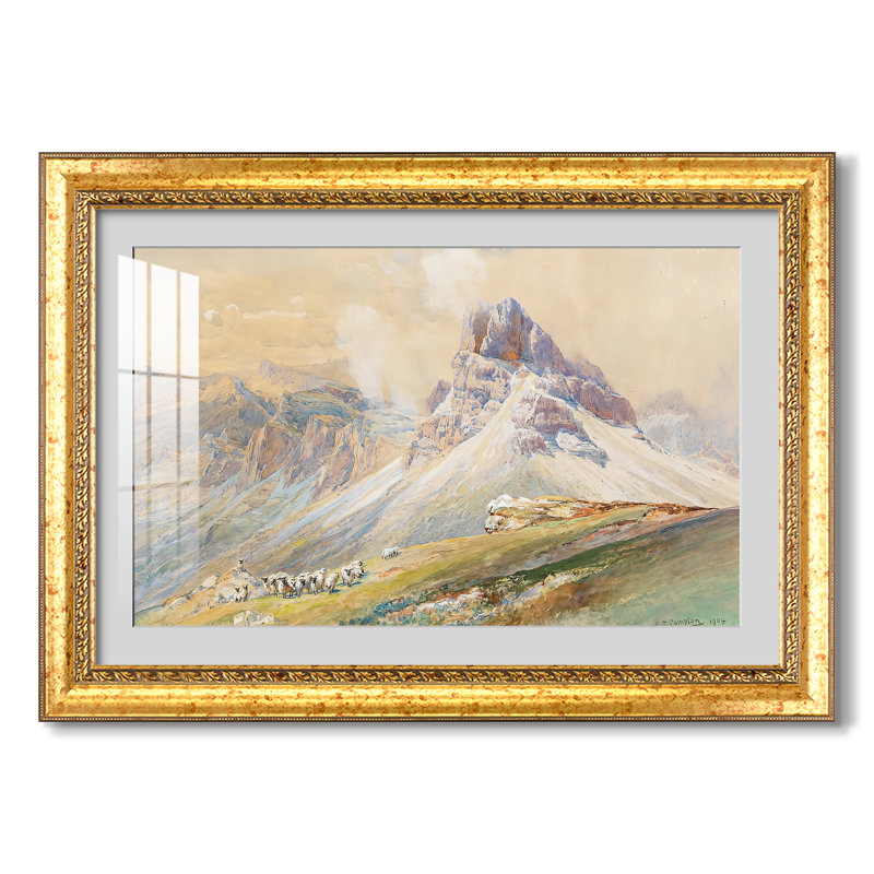 Des Dolomites (Aus den Dolomiten), 1904 - Edward Theodore Compton - Estampe encadrée sur mesure
