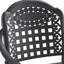 2 fauteuils de patio en fonte d'aluminium, structure, coussins imperméables, chaise empilable, 2 pièces, avec protection ergonomique