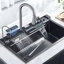 Belfry Kitchen Jonel 460mm W Single Bowl Stainless Steel Kitchen Sink with 6 Faucet Holes
