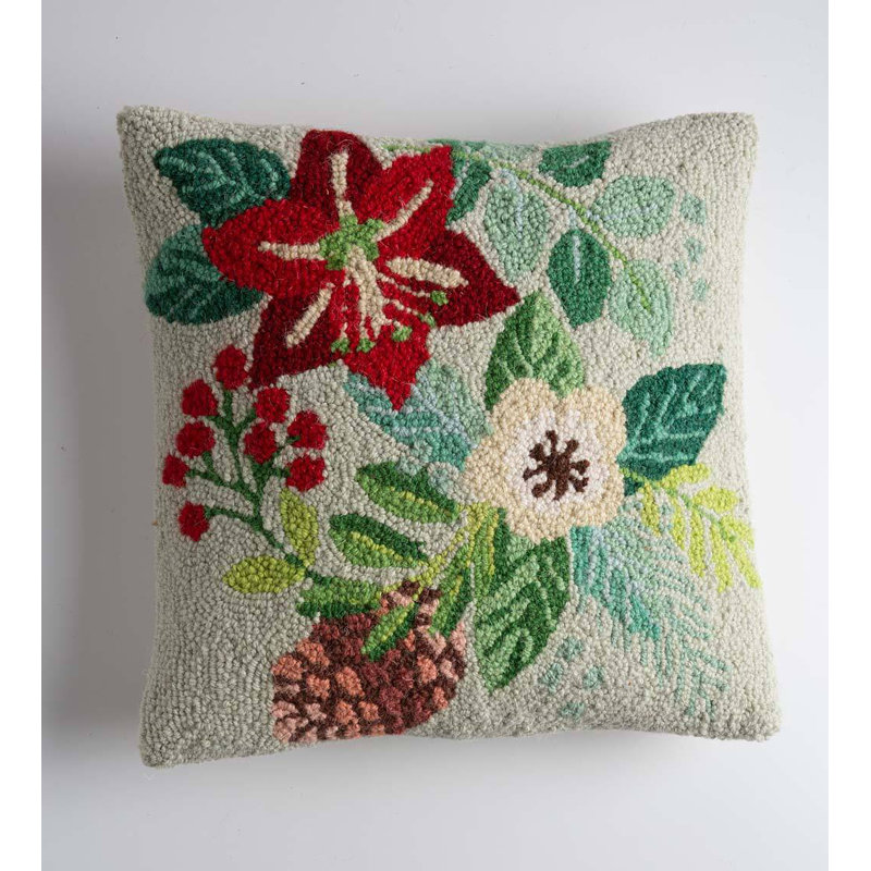 Housse et insert de coussin carré 100% laine
