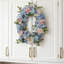 Simulation pivoine hortensia bleu porte d'entrée couronne, pour décor de fenêtre de fête de mariage intérieur intérieur fête de mariage