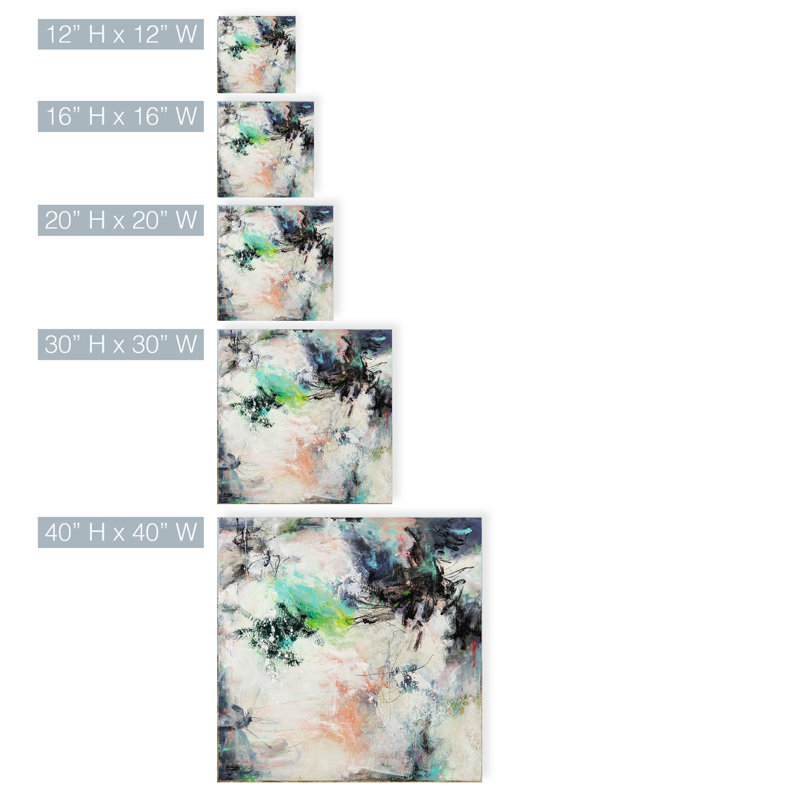 Midnight And Lace Print by Patricia Schwimmer, Wrapped Canvas, 12" H x 12" W x 1.5" D