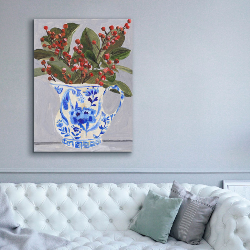  «Winter Heirloom 1» par Melissa Wang, art mural sur toile, 40 po x 54 po, H 54 po x l 40 po