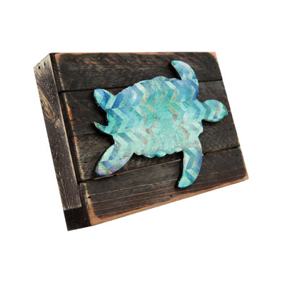Décoration murale turtle art on board