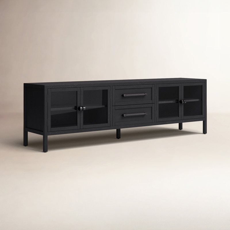 Laker Media Console Table, Black