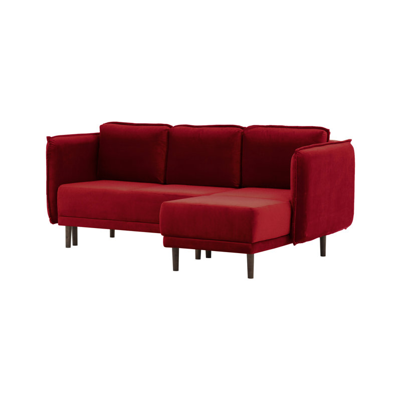 Hollenbeck 4 Seater Sofa Bed, Red