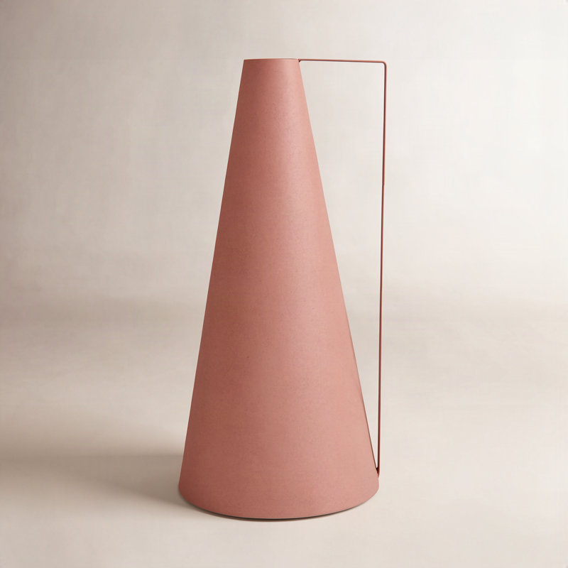 Vase de table Sanita, Orange, H 16 po x l 8 po x P 8 po