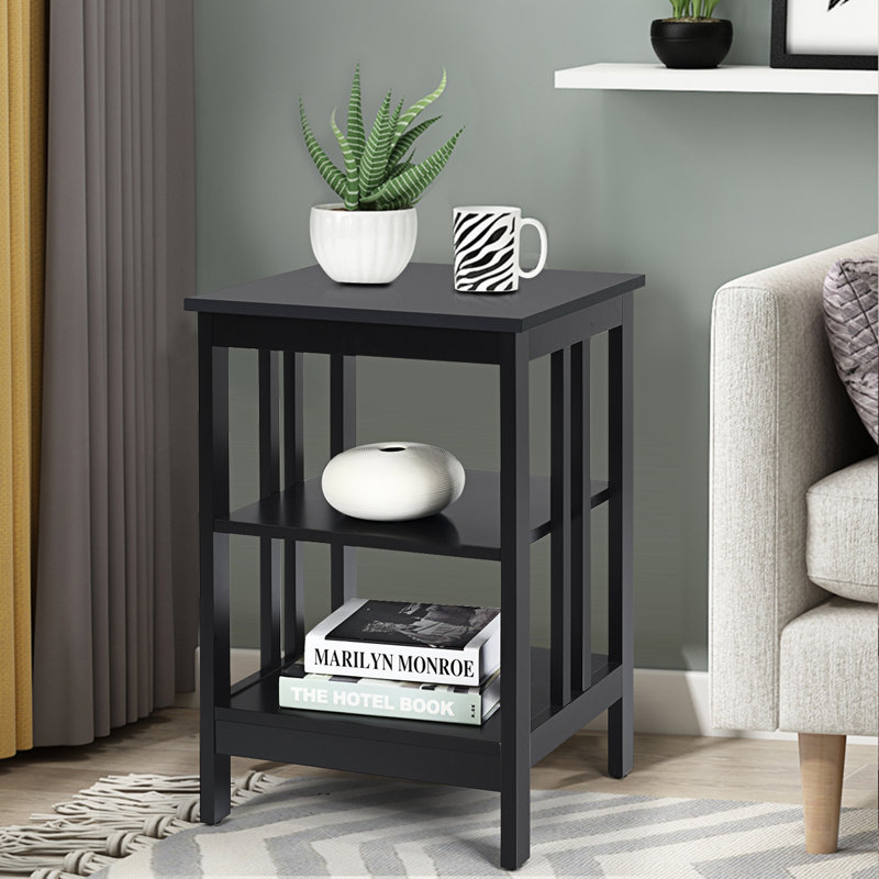 Marlijn 16'' W Nightstand, Black, Set of 2