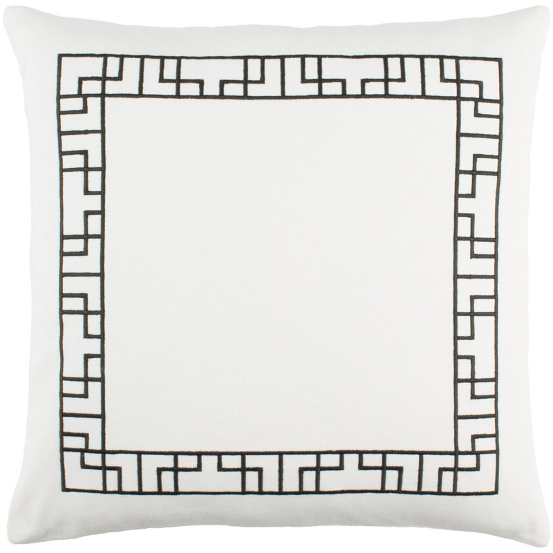 Coton d'intérieur Royaume Artistic Weavers, Turquoise cendré / Blanc, Duvet, H 4 po x l 18 po