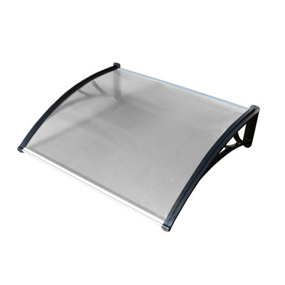47.24" W x 39.37" D Convex Door Awning in Clear