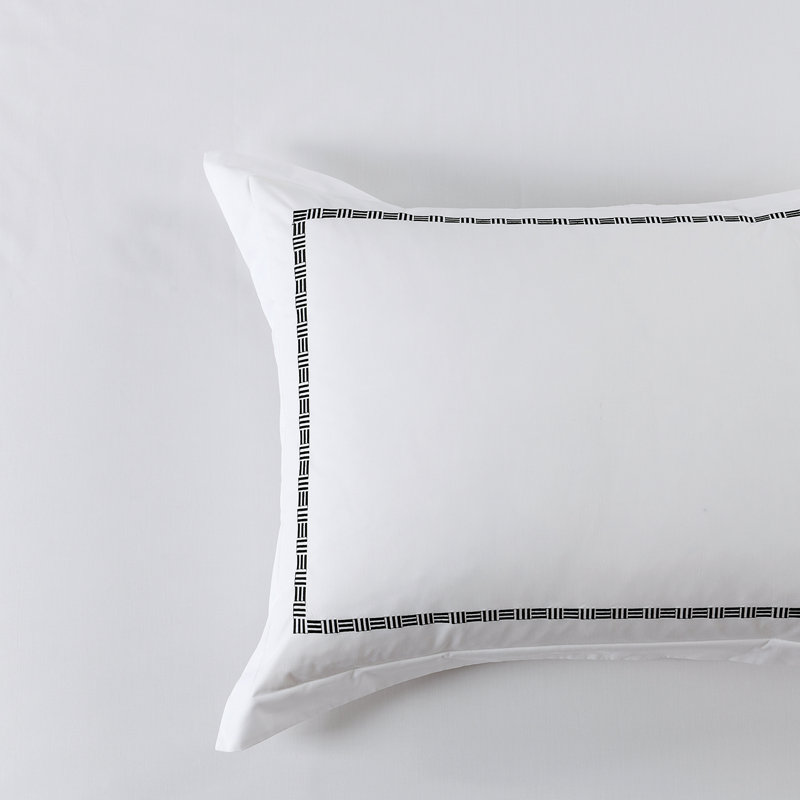 Hotel Grand Tencel Lyocell And Cotton Blend Embroidered Oversize Duvet Cover Set, King Duvet Cover + 2 King Shams