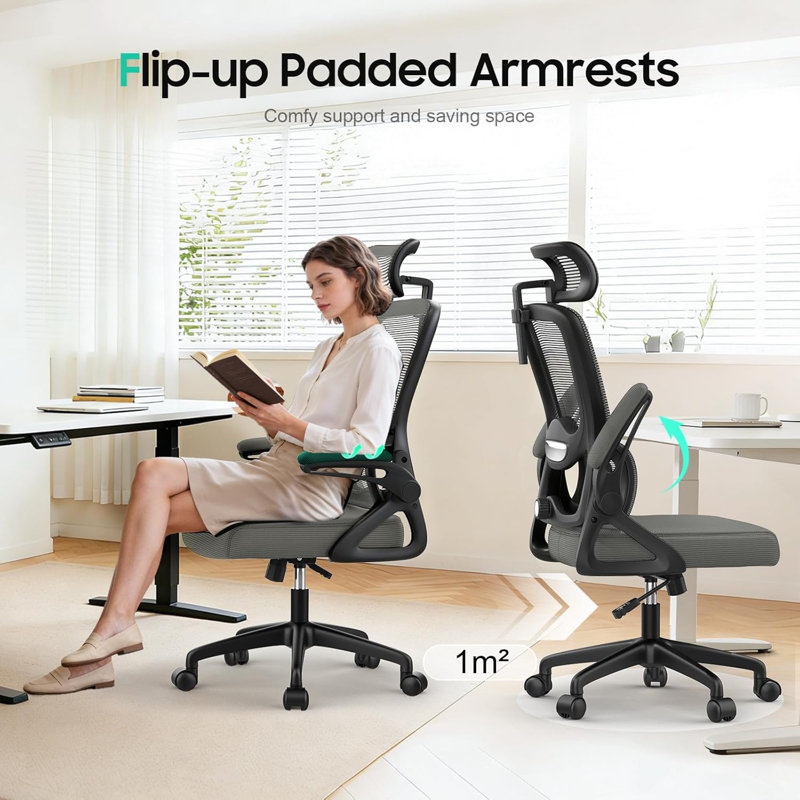 Office Chair, Dark Grey