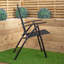 Bulkley Multi-Position Folding Garden Patio Single Chair In Black-124248587