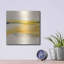 Wrought Studio 'Mist and Gold I' by Chris Paschke, Metal Wall Art, 12"x12"-773908574