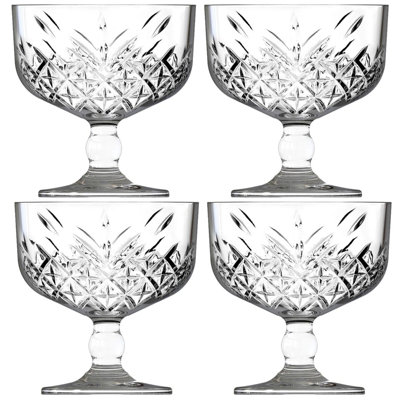 Pasabahce Glass Stainless Steel Serving Bowl