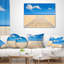 Plage et mer avec plancher en bois - coussin imprimé Beaches-693124337