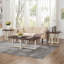 Ensemble de 3 tables basses, tables basses et 2 tables de bout Luno, en noyer et blanc Luno-130167249-130167247