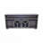 65.3" TV Stand For Tvs Up To 3" With Led Light Strips And Iron Mesh Barn Door Y Decorative Strip Country Grey Farmhouse Style