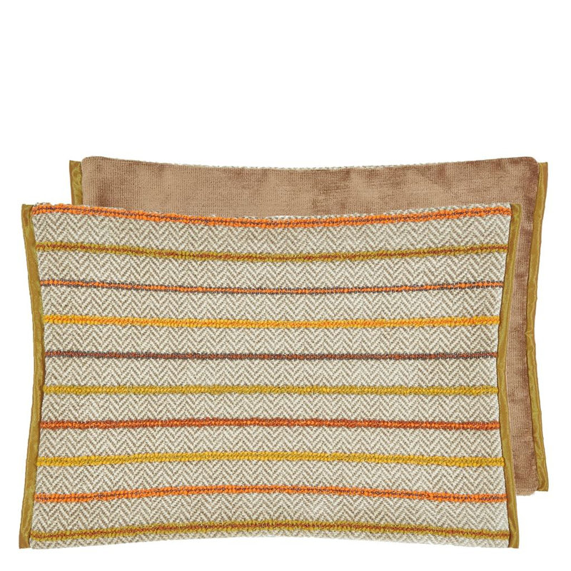 Porthminster Decorative Pillow, Brown/Orange