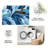 Blue and Sky Abstract Floral carpet-easy to clean, machine-washable, soft and comfortable; suitable for door mats, kitchens, living rooms, bedrooms, corridors, and laundry areas. Easy to clean, durable carpet for home decoration.-1750264518