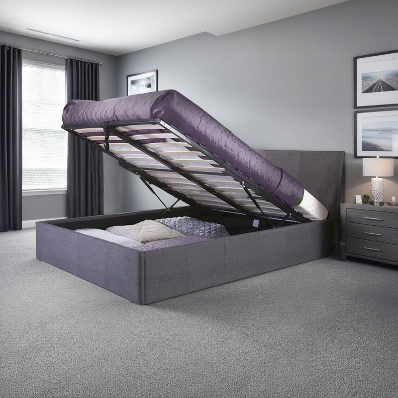 Magdalen Upholstered Ottoman Storage Bed, Small Double (4')