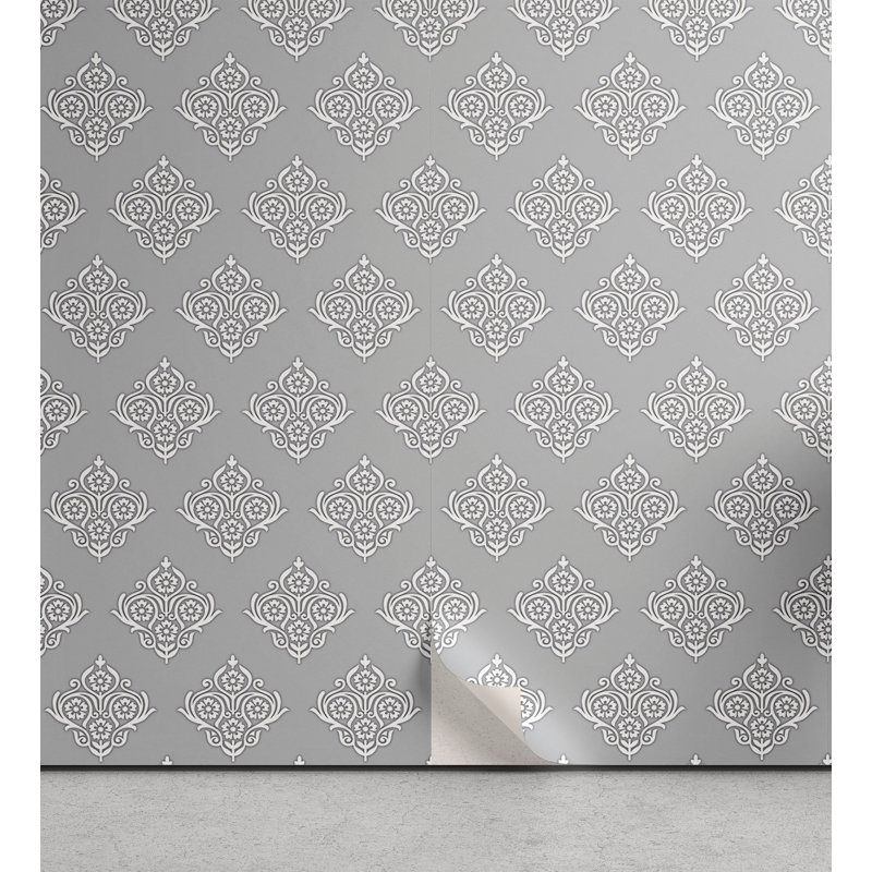 Panneau de papier peint adhésif rétro Idlir, L 13 po x L 100 po
