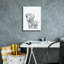 Toile épique «Mama Elephant On White» par Katrina Pete, 12 po x 16 po-106171654