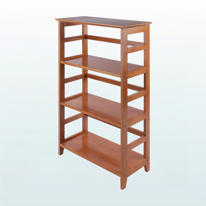 Morrison Honey Finish 3-Section  Bookshelf for Home Office, 41.72'' H X 25.72'' W X 11.74'' D
