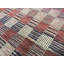 Tapis rouge et bleu noué à la main de haute qualité