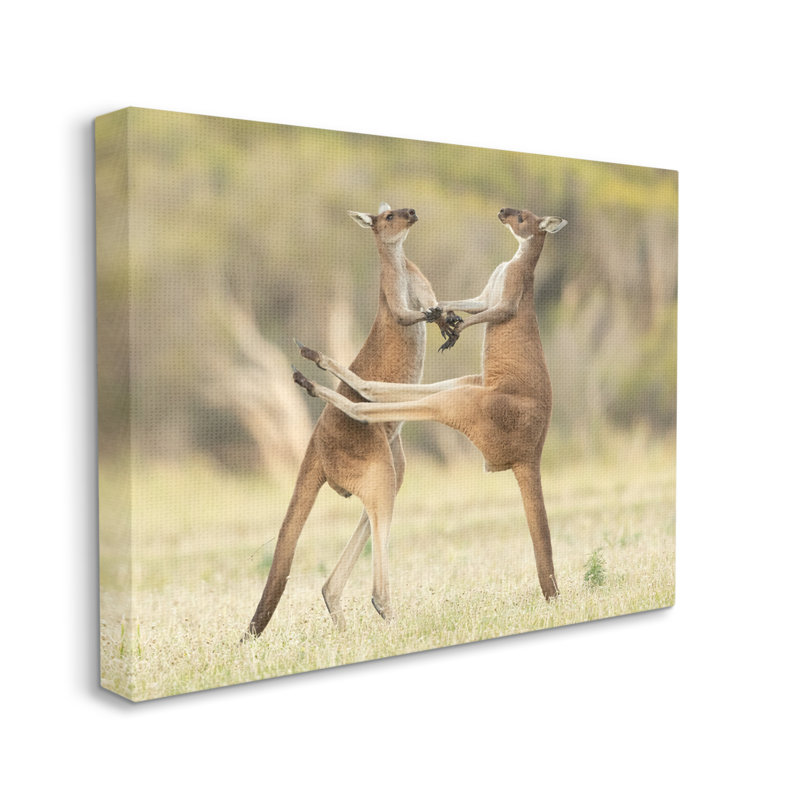 «Kangaroo Duo» par Lea Scaddan, H 24 po x l 30 po x P 1,5 po
