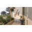 Ensemble de 2 pots d'intérieur et d'extérieur en métal avec support amovible-60663461