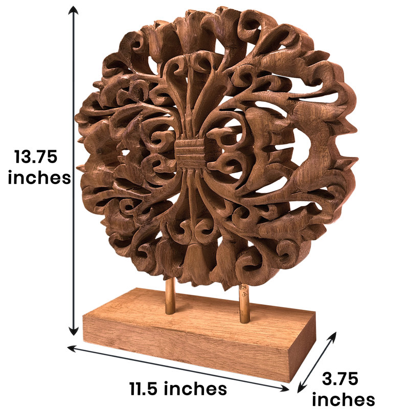 Sculpture en bois Youngblood sur base