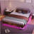 King Size Floating Bed Frame With LED Lights, Heavy Duty Metal Platform For Modern Bedrooms - Brown-730376003