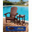Ensemble de 2 tables d'appoint Adirondack, table de bout carrée 16 po résistante aux intempéries pour patio, piscine, porche et arrière-cour, pour l'intérieur et l'extérieur-132430851