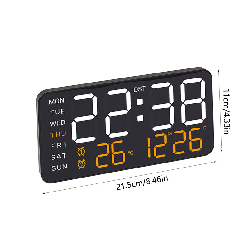 Horloge numérique Horloge électronique Horloge numérique multifonctionnelle, B