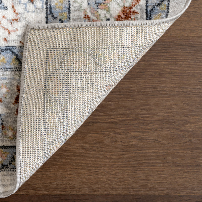 Lyric Medallion Machine Washable Area Rug, Rectangle 10' x 14'